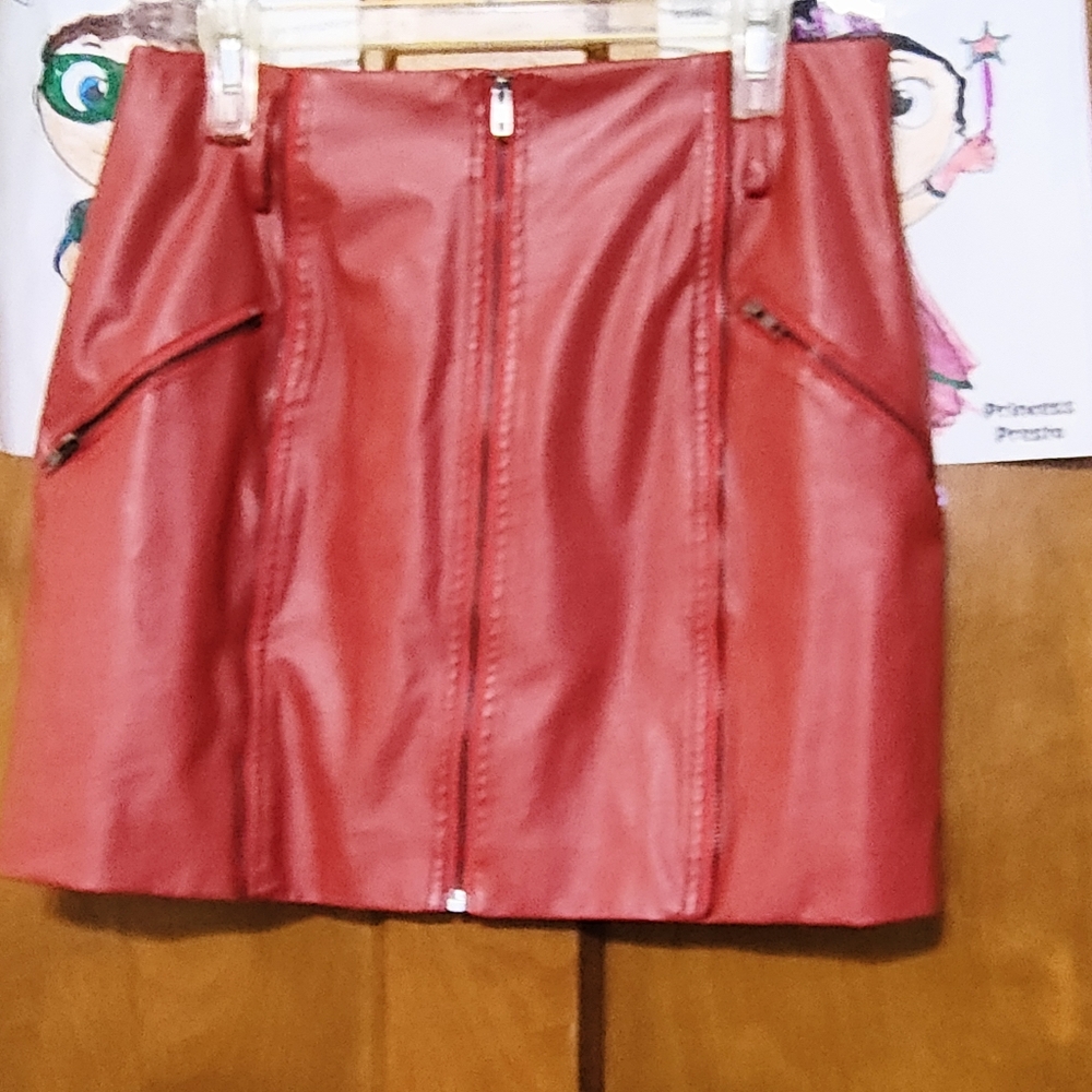 Pleather skirt